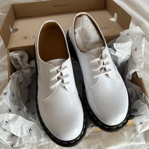 Dr. Martens 1461 Patent Croc Emboss Leather Shoes